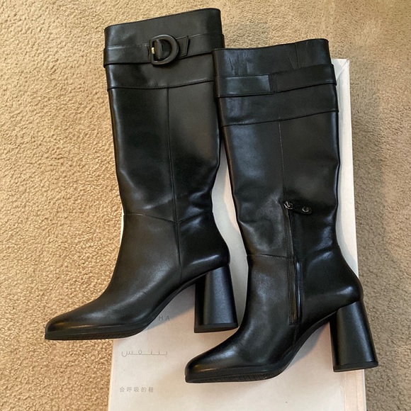 Shoes Geox Calinda Geox Womens Calinda Knee High Boot Black EU40 M